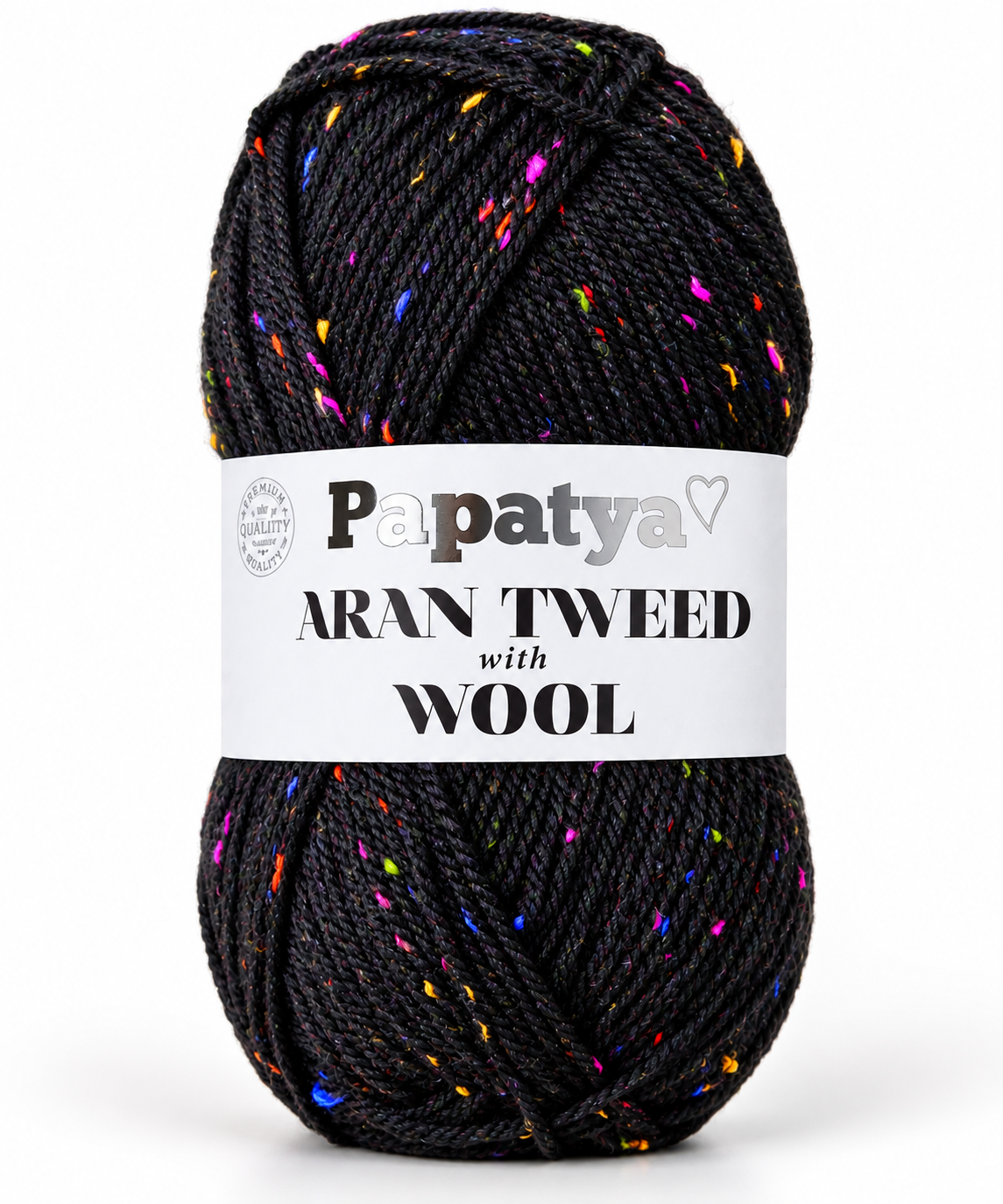 ARAN TWEED with WOOL - Papatya