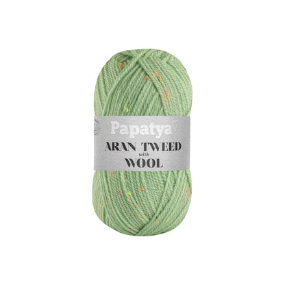 ARAN TWEED with WOOL - Papatya