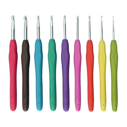 SET DE 9 CROCHETS ERGONOMIQUES - SOFT GRIP